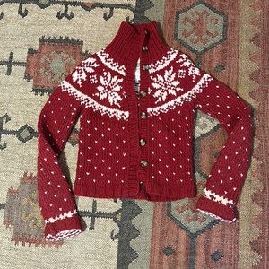 A & F Chunky Button Sweater